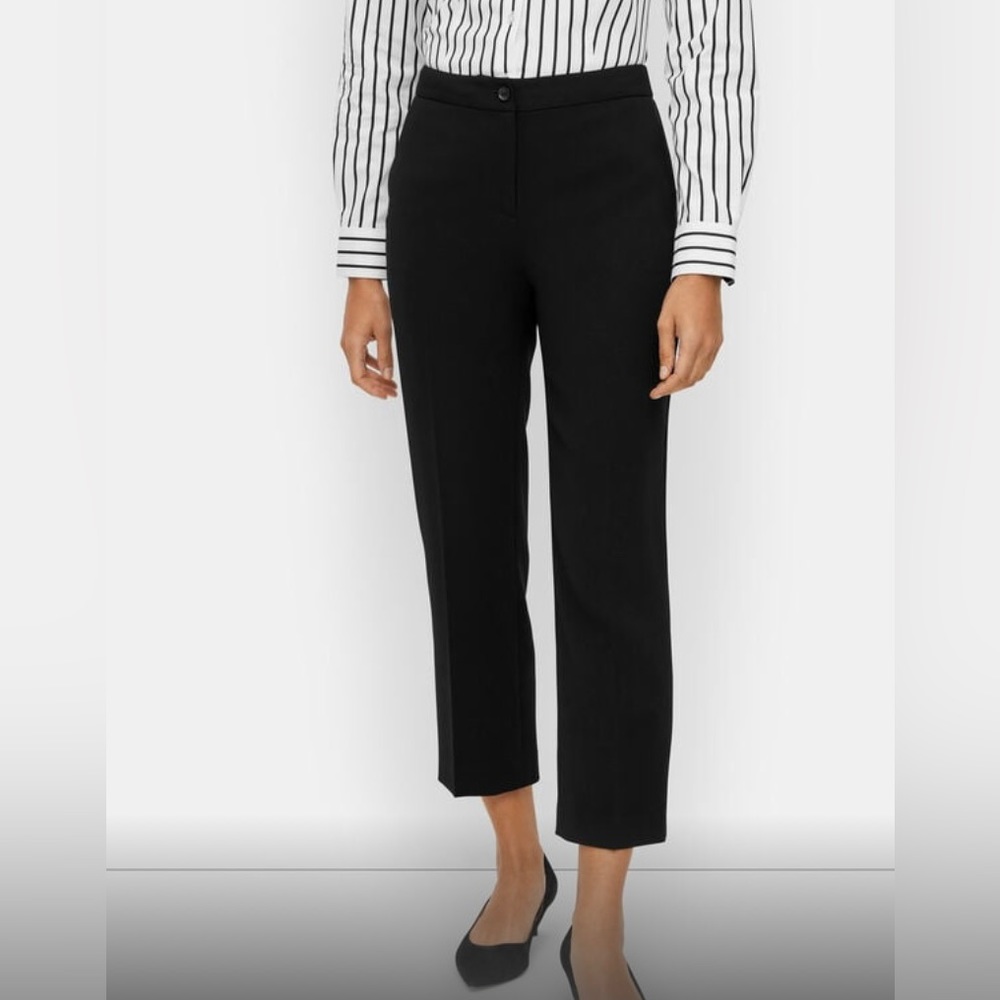 Talbots women’s size 16 P cropped dress pants color black